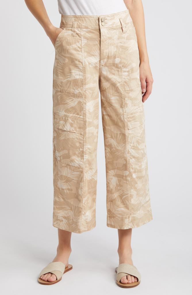 Wit & Wisdom 'Ab'Solution Skyrise Camo Crop Wide Leg Pants