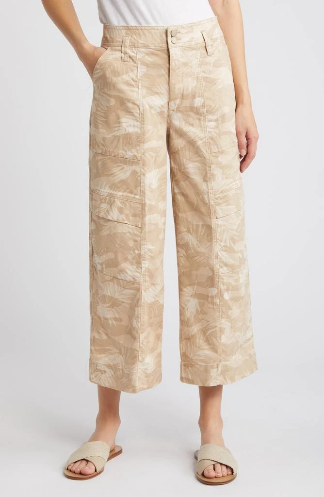 Wit & Wisdom 'Ab'Solution Skyrise Camo Crop Wide Leg Pants 1