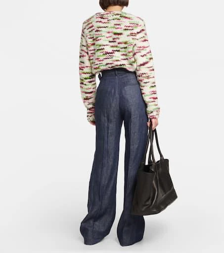 Gabriela Hearst Belted high-rise wide-leg linen pants 3
