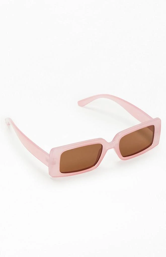 PacSun Pink Square Plastic Sunglasses 1