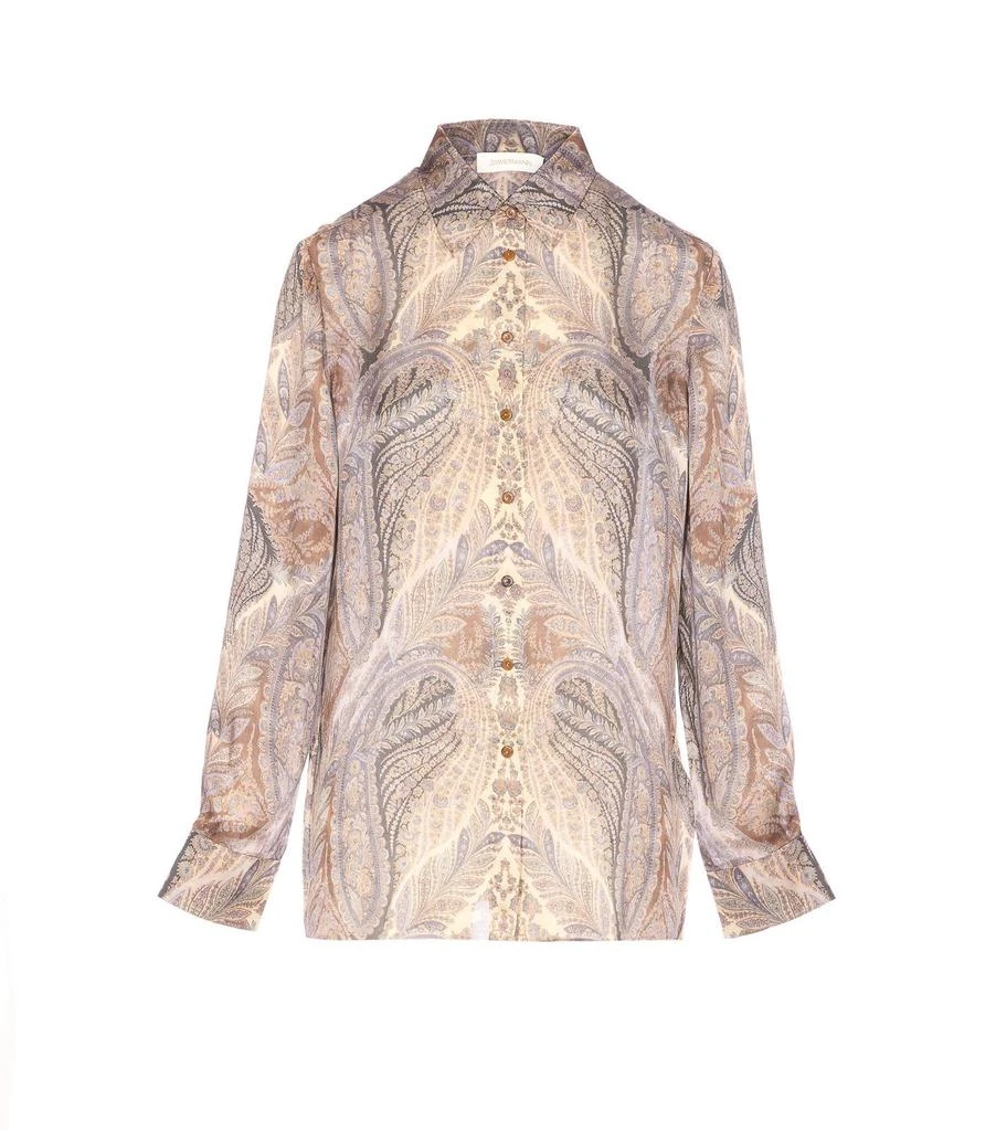 Zimmermann Zimmermann Hypnotic Satin Shirt from Cettire