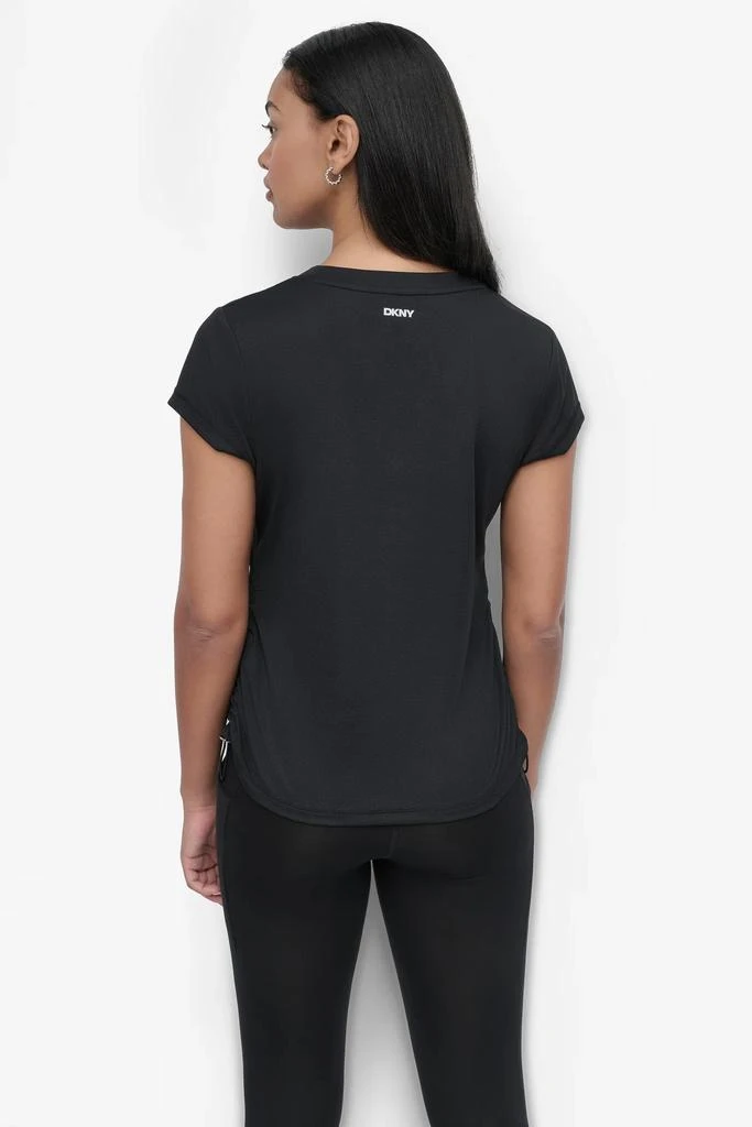 DKNY RUCHED TECH-MESH PERFORMANCE TEE 2