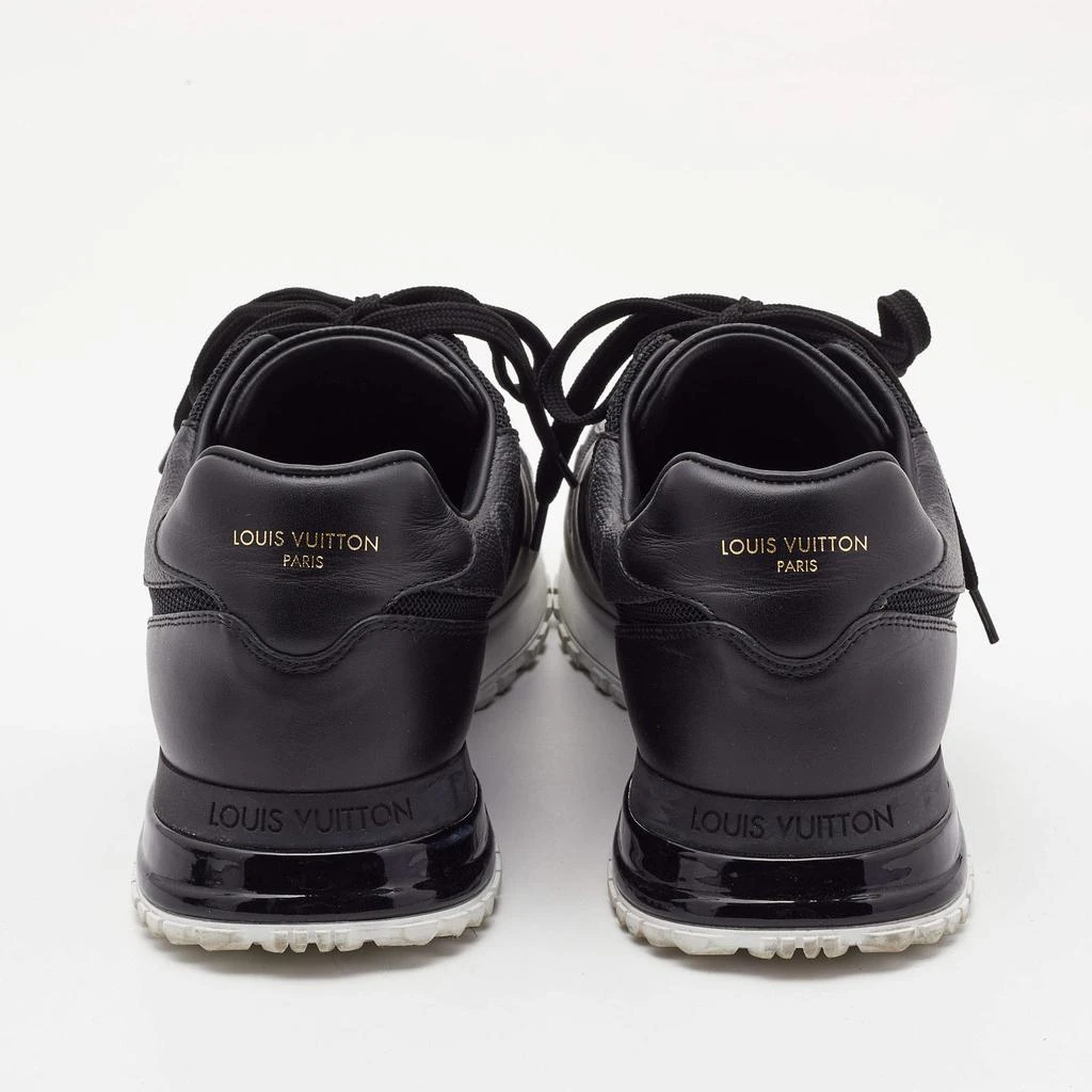 Louis Vuitton Louis Vuitton Black Monogram Canvas and Mesh Run Away Lace Up Sneakers Size 41.5 5