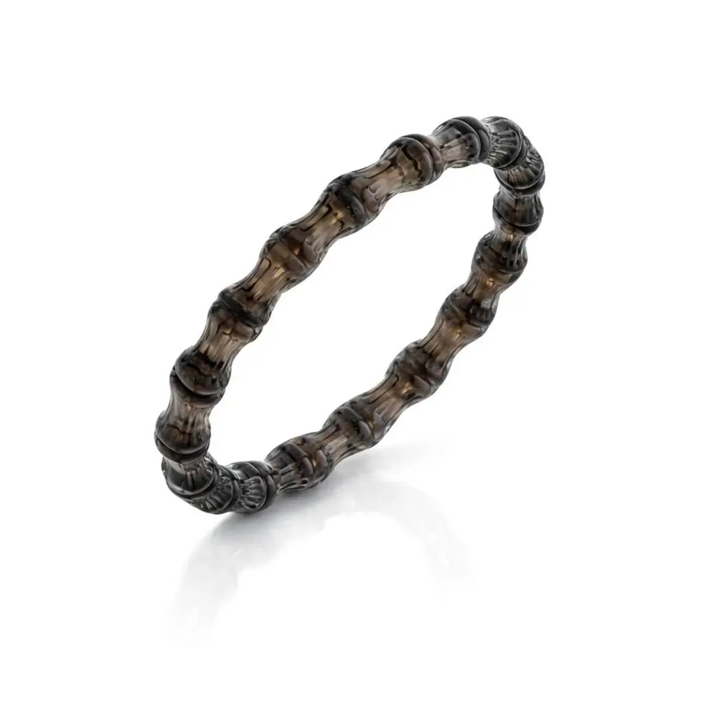 Gold & Honey Gold & Honey - Women's Bamboo Lucite Slip On Bangle