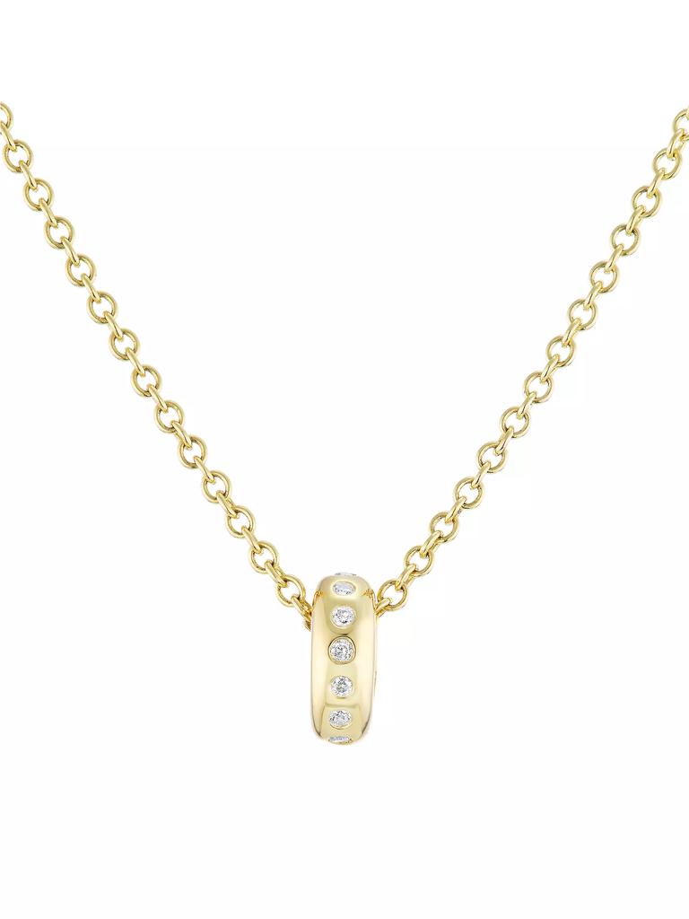 Sheryl Lowe 14K Yellow Gold & Diamond Charm Necklace