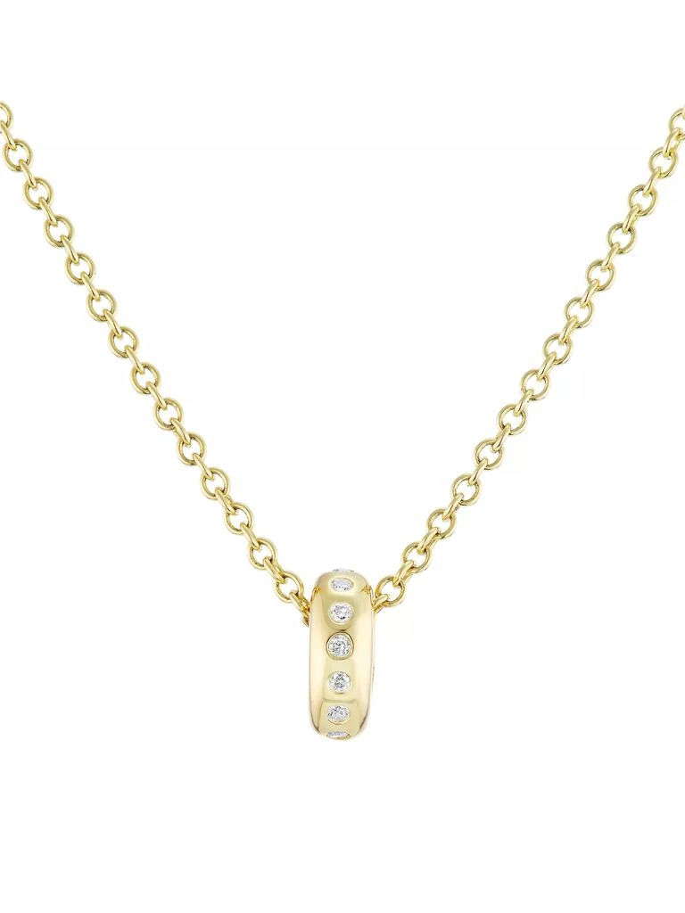 Sheryl Lowe 14K Yellow Gold & Diamond Charm Necklace 1