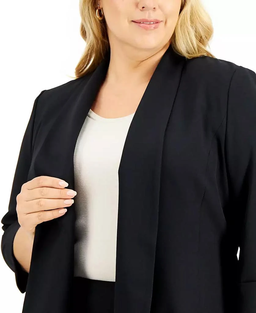 Kasper Plus Size Open-Front Soft Blazer 6