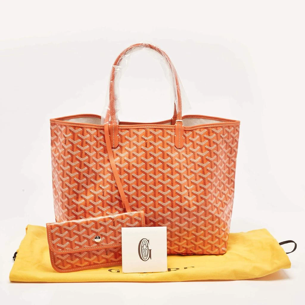 Goyard Goyard Orange Goyardine Coated Canvas and Leather Saint Louis PM Tote 10