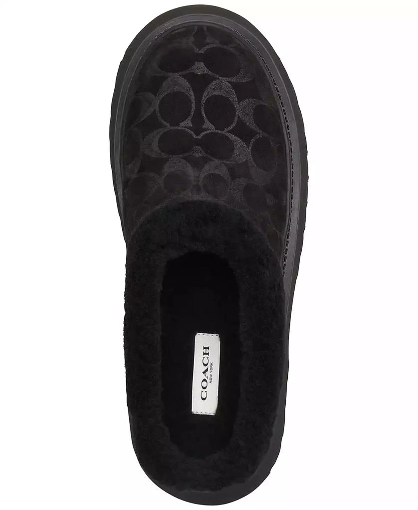 Coach Women's Cecelia Signature Shearling Clogs 4