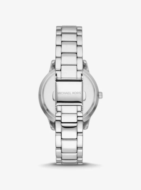 Michael Kors Mini Tibby Pavé Silver-Tone Watch and Bracelet Gift Set 3