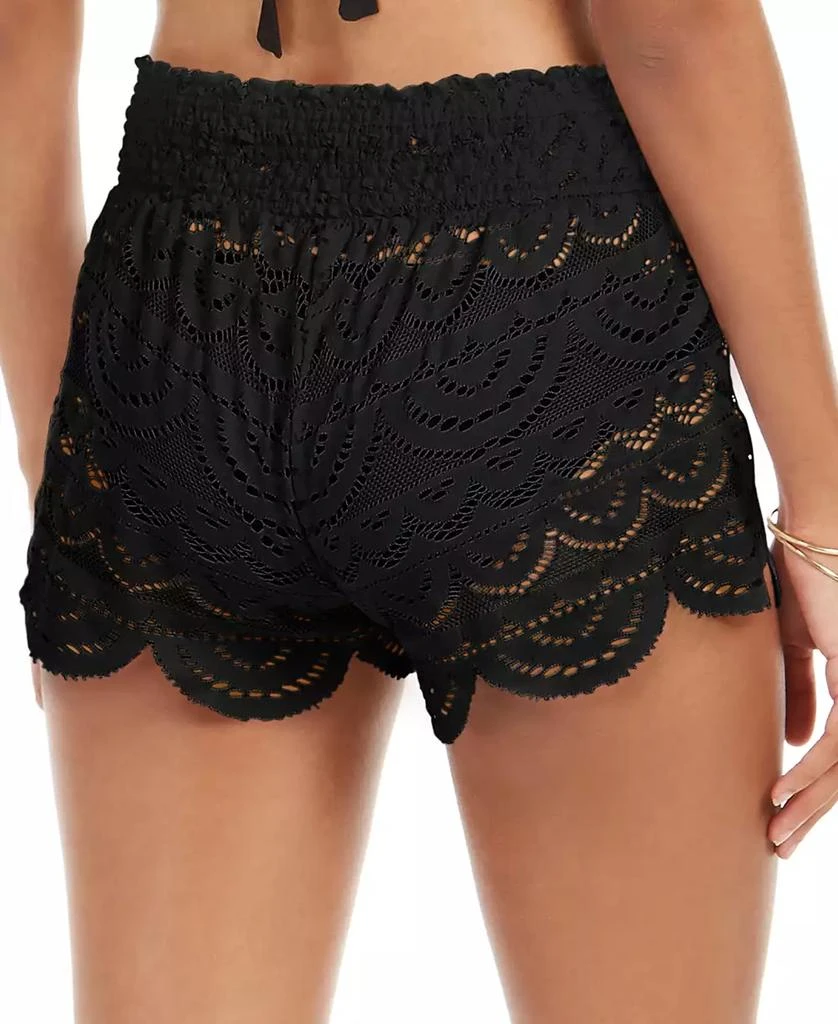 Miken Juniors' 2.5" Scalloped Lace Cover-Up Shorts, Created for Macy's 2