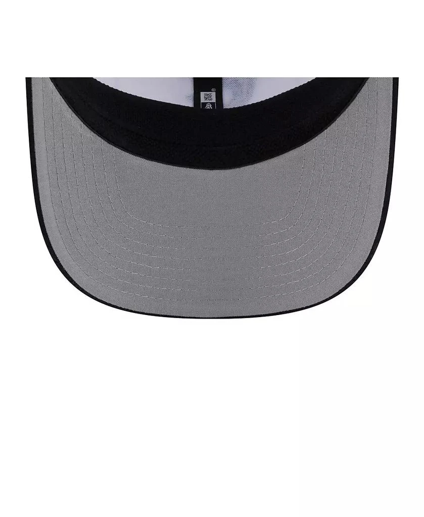 New Era Men's White/Black Miami Marlins 2025 Batting Practice 9SEVENTY Stretch-Snap Trucker Hat 4
