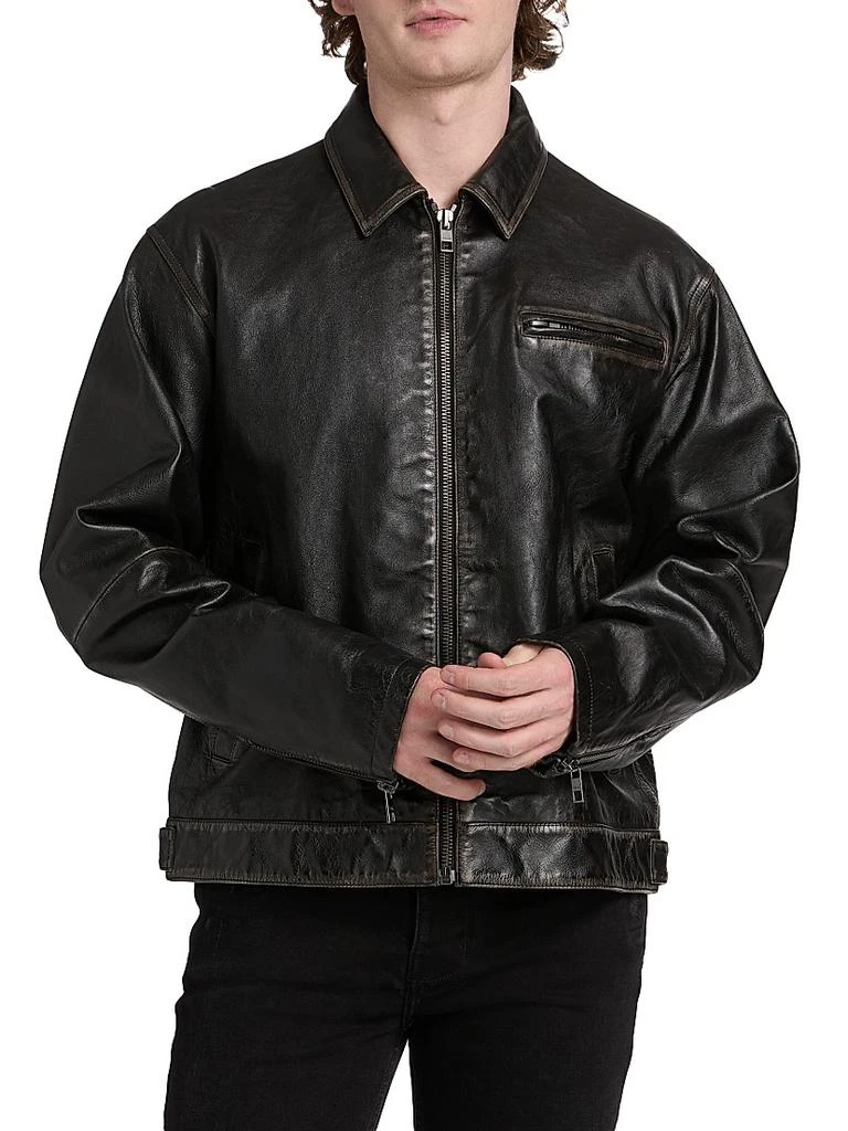 Ksubi Eldorado Collared Leather Jacket 3