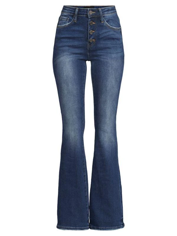 Etienne Marcel Button Fly Flare Leg Jeans 3