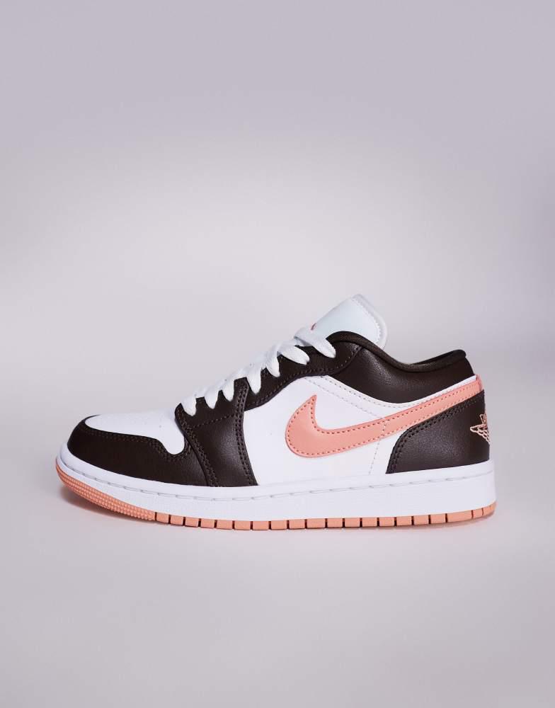 Jordan Nike Air Jordan 1 Low trainers in brown and pink