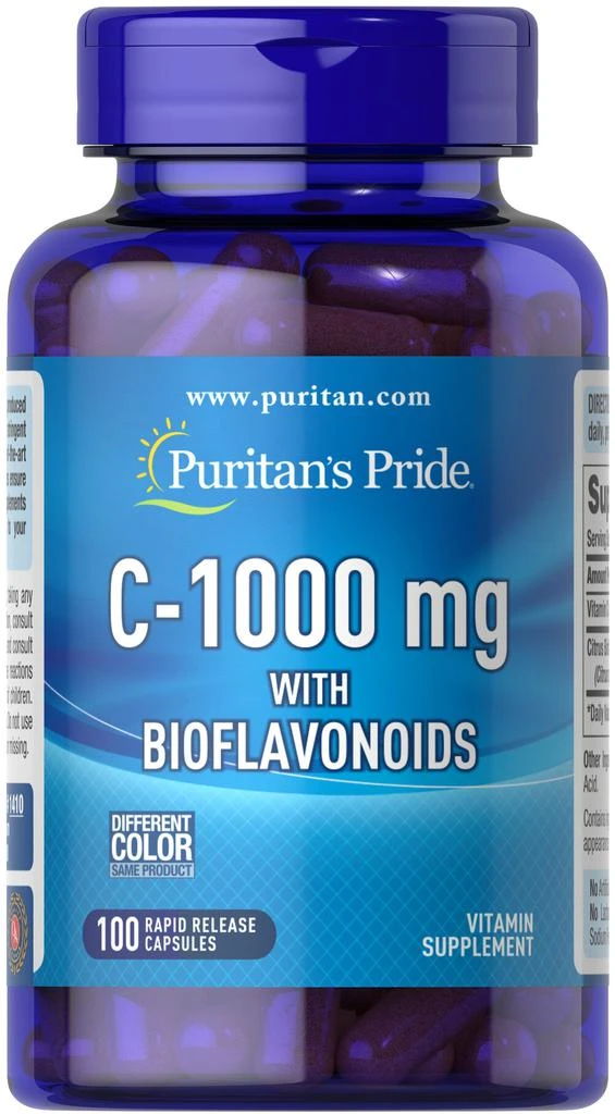 Puritan's Pride Vitamin C with Bioflavonoids 100 Capsules 1