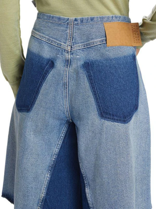 MM6 Patchwork Denim Shorts 4
