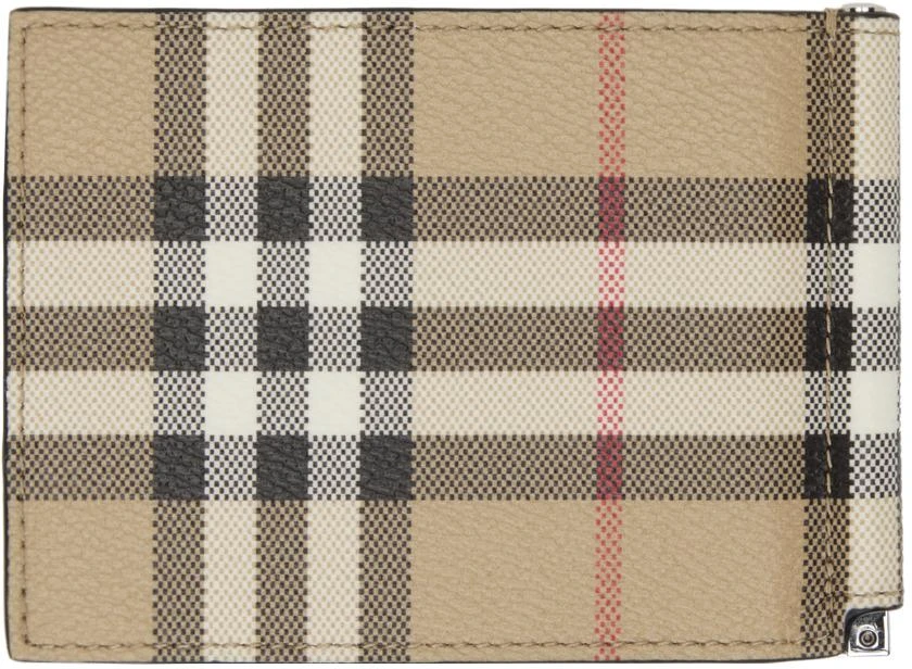 Burberry Beige Money Clip Wallet 2