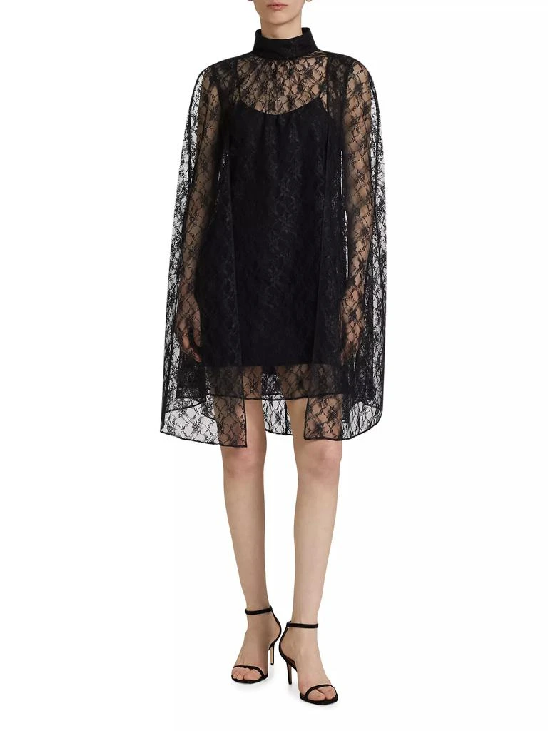 Rodarte Floral Lace Cape Minidress 3