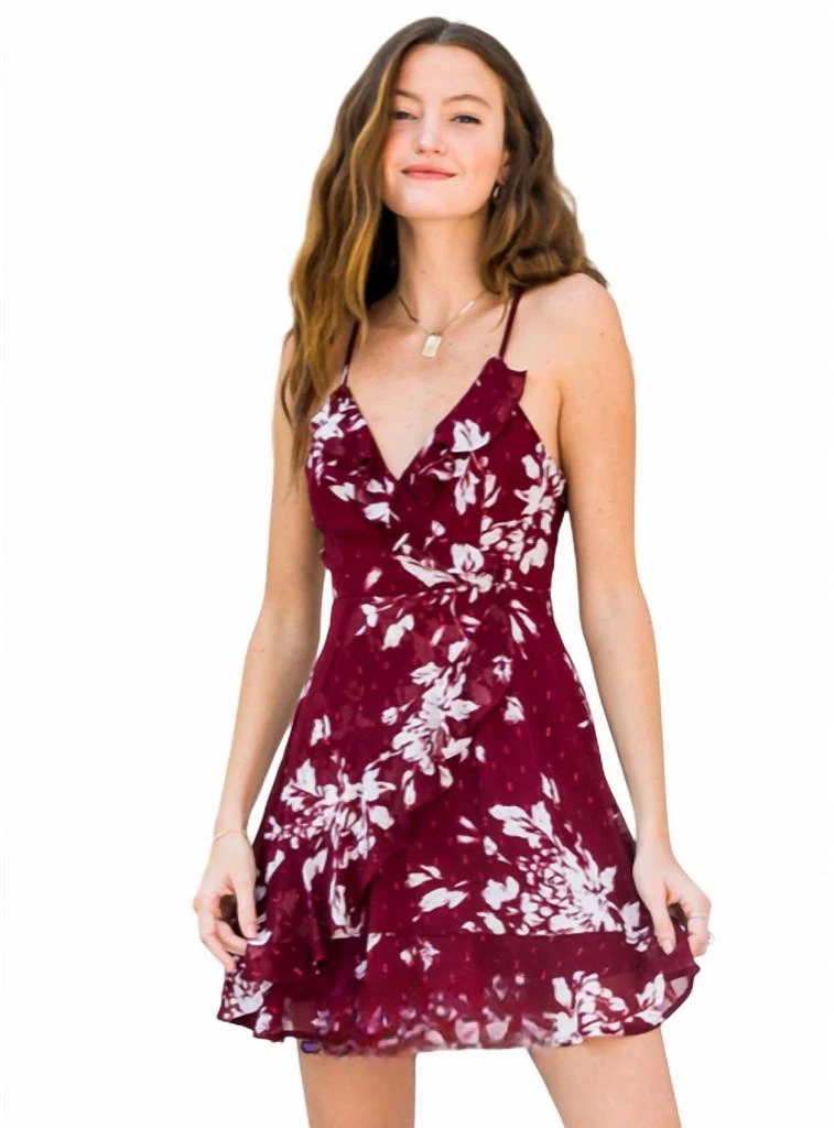 En Creme En Creme - Floral Ruffle Mini Dress 3