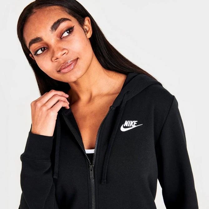 NIKE Women's Nike Sportswear Club Fleece Full-Zip Hoodie 5