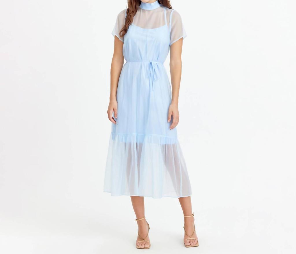 Adelyn Rae Adelyn Rae - Anais Organza Sheer Dress