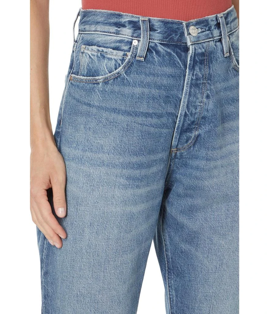 Paige Billy Crop Covered Button Fly in Costar 3