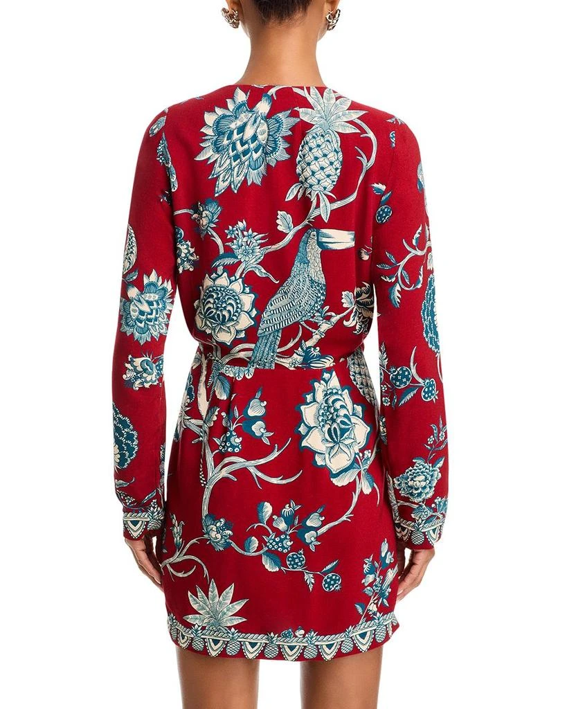 Farm Rio Tropical Landing Mini Wrap Dress 4