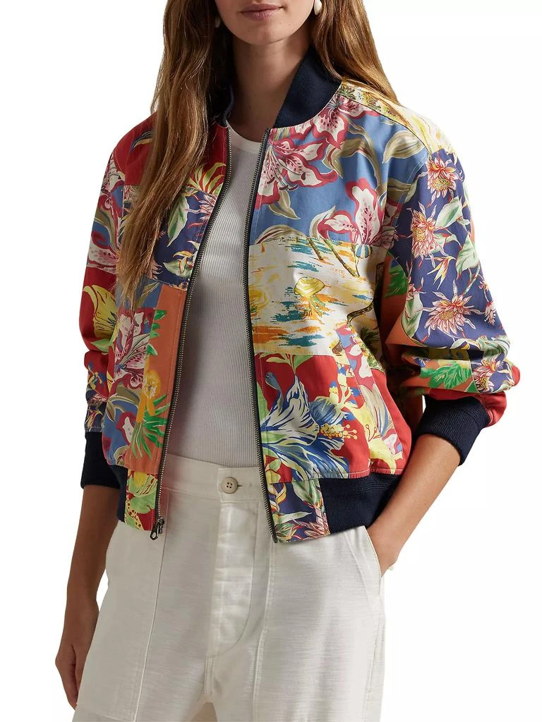 Ralph Lauren Tropical-Print Cotton Twill Bomber Jacket 3