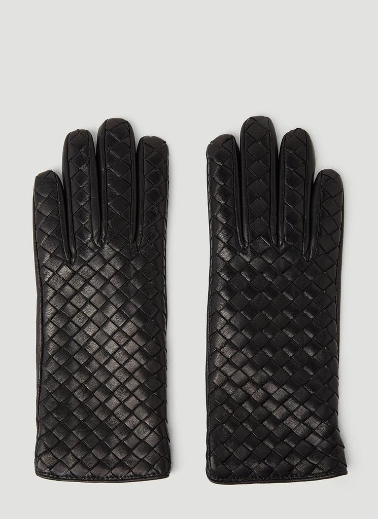 Bottega Veneta Intrecciato Leather Gloves 1