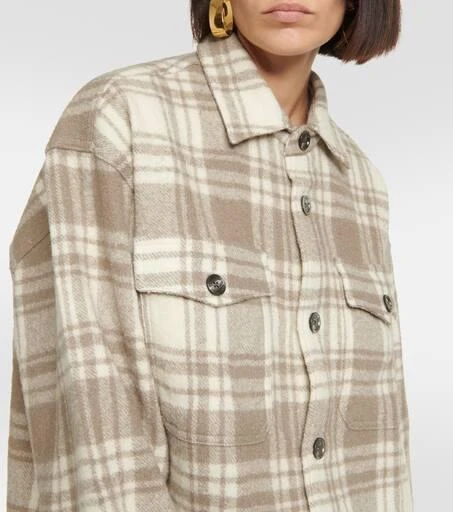 AMI Checked wool overshirt 4