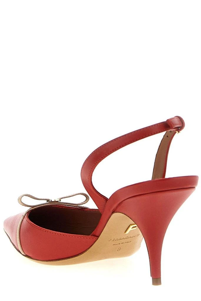 Salvatore Ferragamo Ferragamo Gylla Mini Bow Slingback Pumps 3