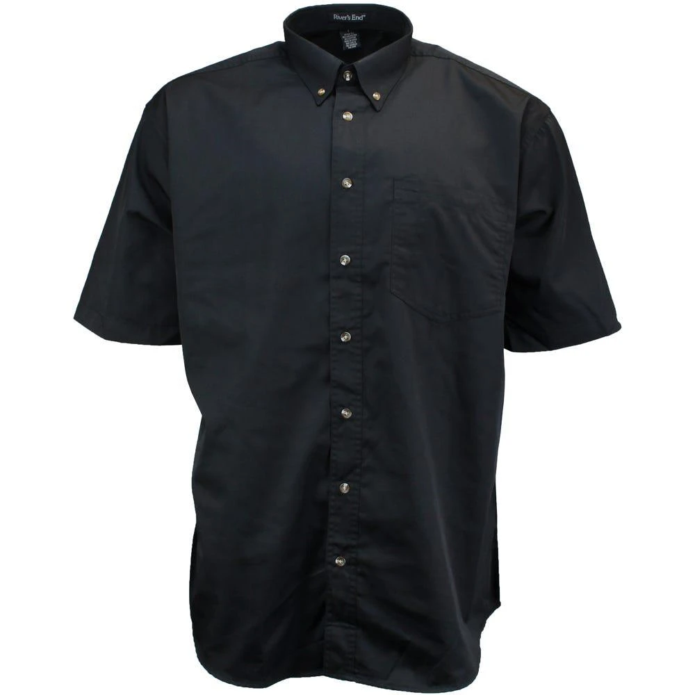 River's End EZCare Woven Short Sleeve Button Up Shirt 1