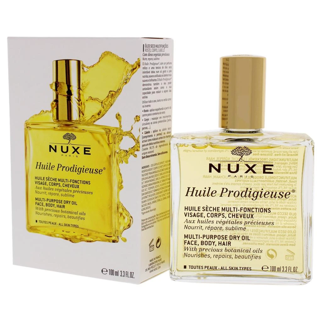 NUXE Huile Prodigieuse Multi-Purpose Dry Oil by  for Unisex - 3.3 oz Oil 4