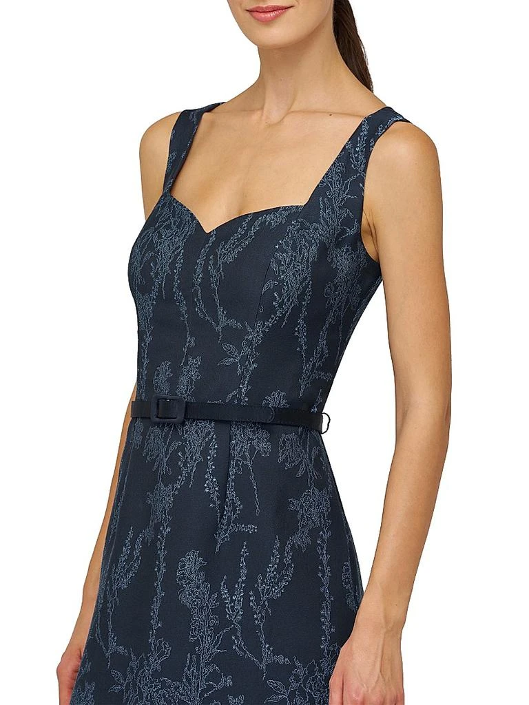 Kay Unger Drew Jacquard Belted Sheath Midi-Dress - Dresses & Skirts - Free  Shipping - BeyondStyle