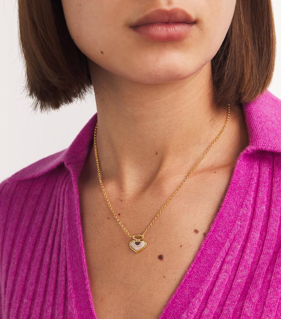 L'ATELIER NAWBAR Yellow Gold, Diamond and Mother-of-Pearl Venus Lot N*91 Necklace
