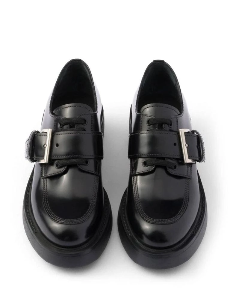 Prada Prada Brushed Leather Lace-Up Shoes 2
