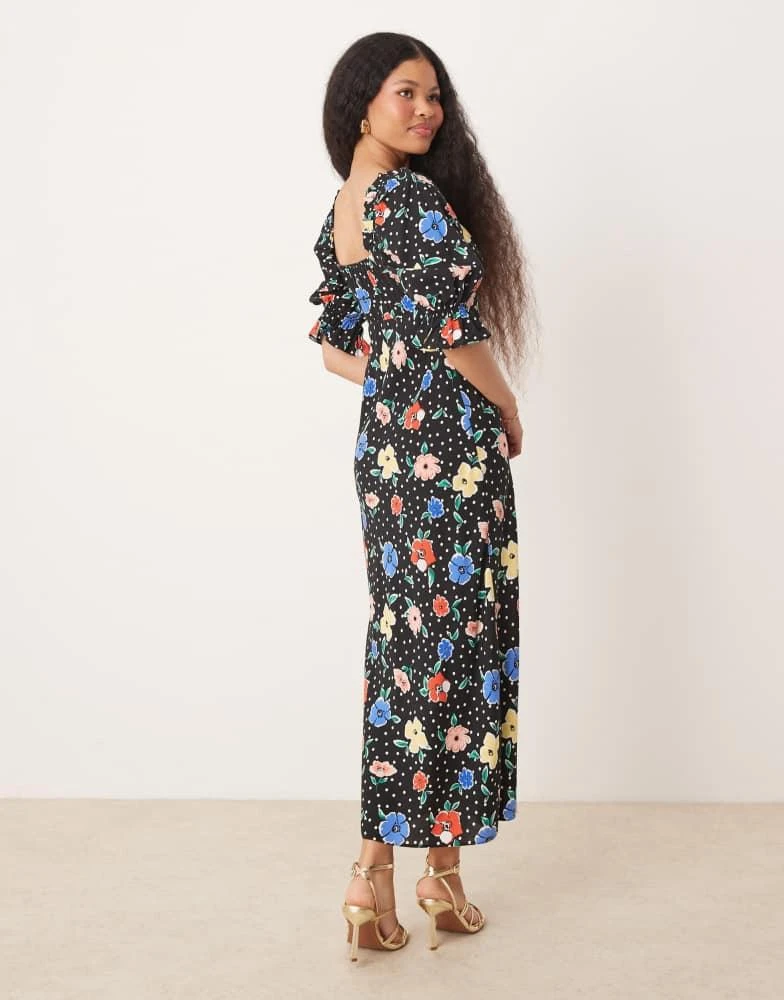 Miss Selfridge Miss Selfridge Petite midi tea dress in floral print 3
