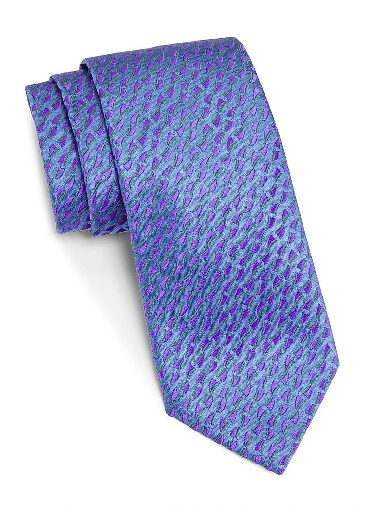 Charvet Geometric Silk Tie 1