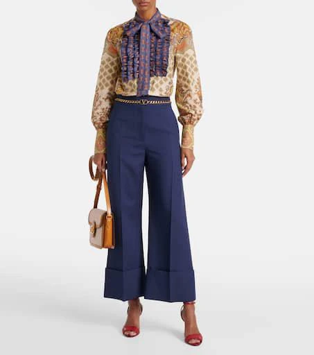 Valentino Voyage Imaginaire ruffled cotton shirt 2