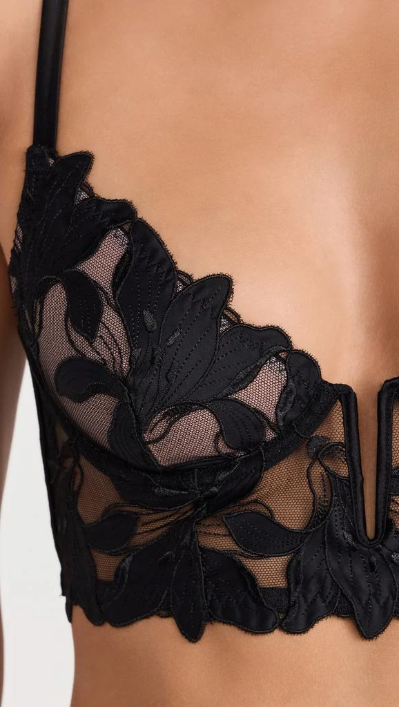Fleur du Mal Lily Embroidery Longline Demi Bra 4