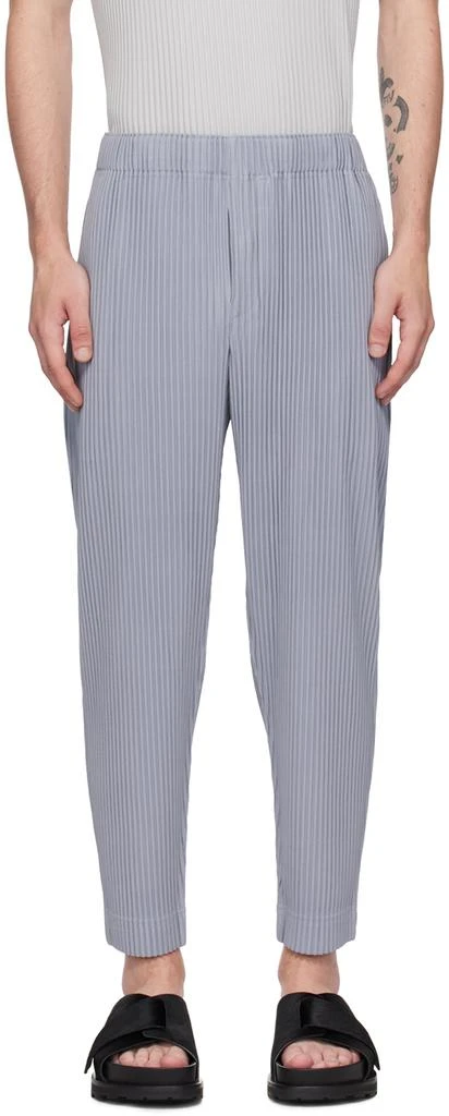 Homme Plissé Issey Miyake Gray Monthly Color August Trousers 1