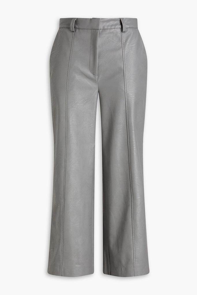 EACH X OTHER Cropped faux leather wide-leg pants