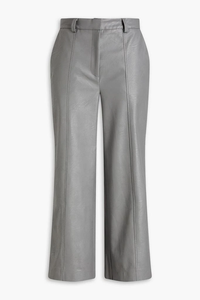 EACH X OTHER Cropped faux leather wide-leg pants 1