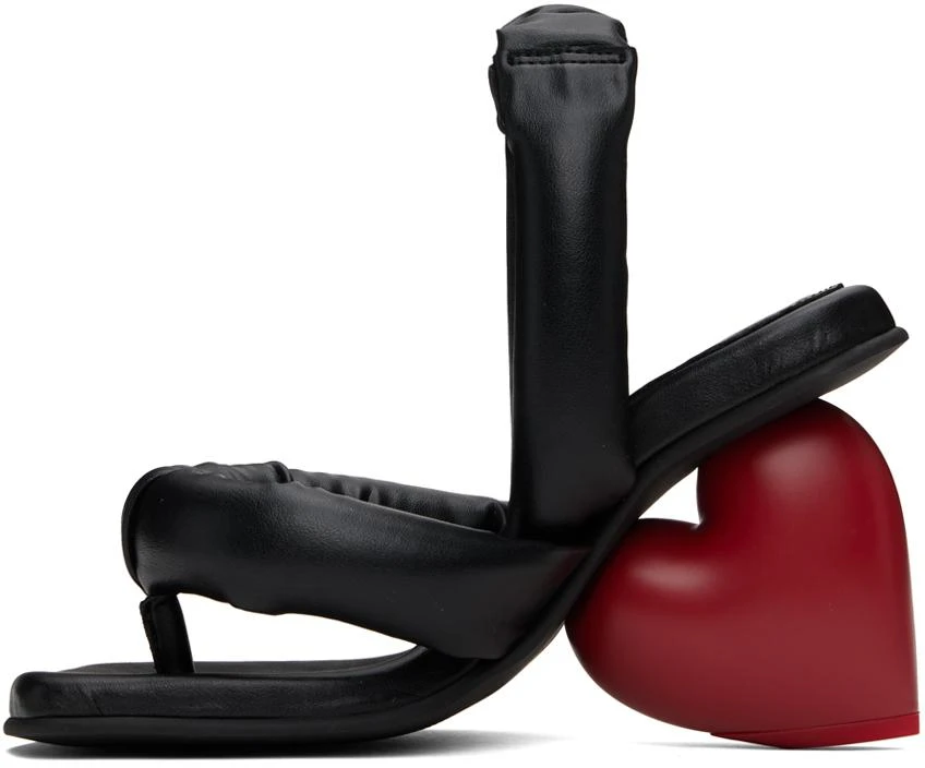YUME YUME Black & Red Love Heeled Sandals 3