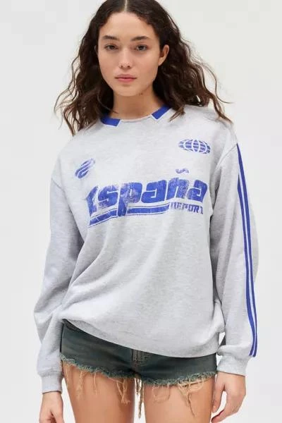 Urban Outfitters Espana Graphic Oversized Pullover Sweatshirt 1