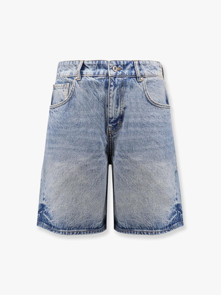 Represent Tailored stone-washed denim bermuda shorts