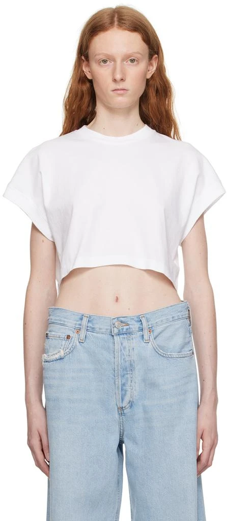 AGOLDE White Aiden T-Shirt 1