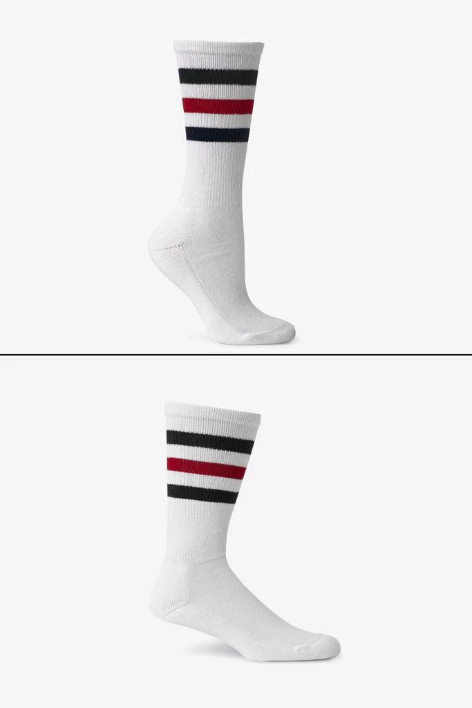 Los Angeles Apparel CALFSOCK - Unisex 3-Stripe Calf Sock 1