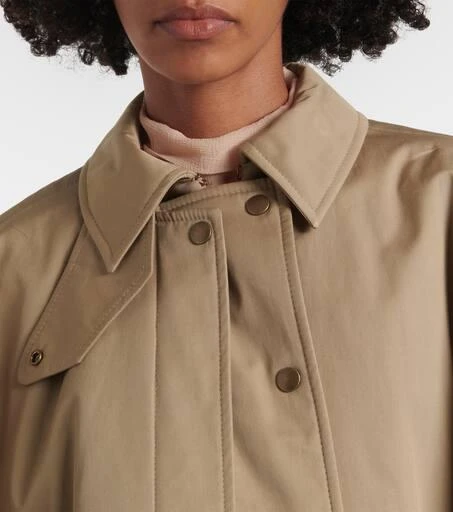 Chloé Cropped cotton gabardine cape 4